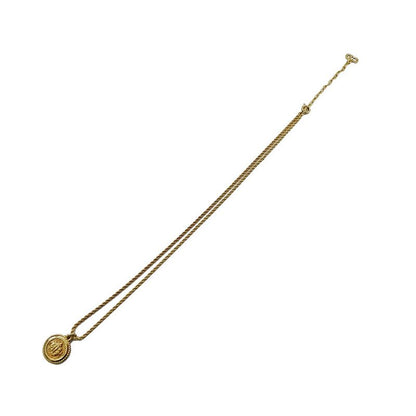 Dior Necklace Logo Plate Gold