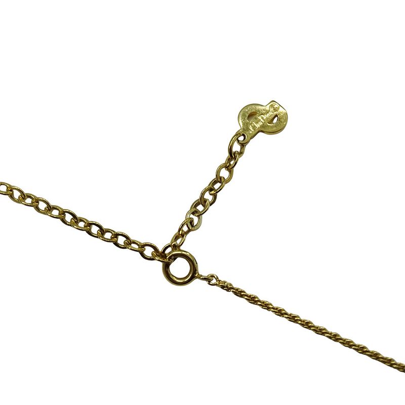 Dior Necklace Logo Gold