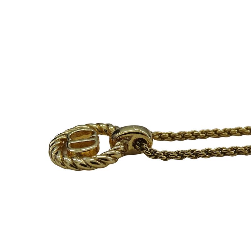 Dior Necklace Logo Gold