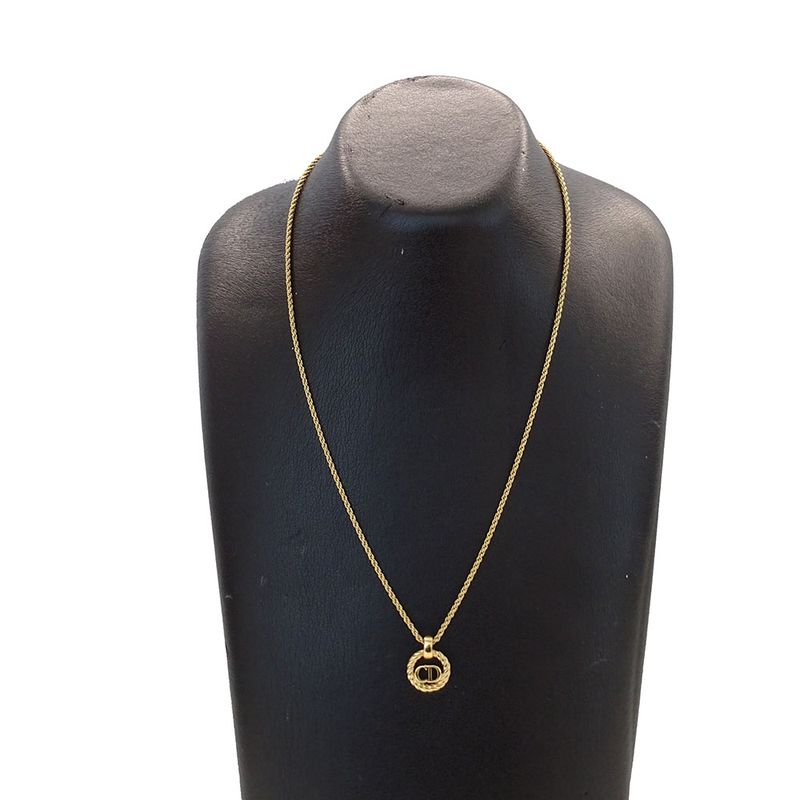 Dior Necklace Logo Gold