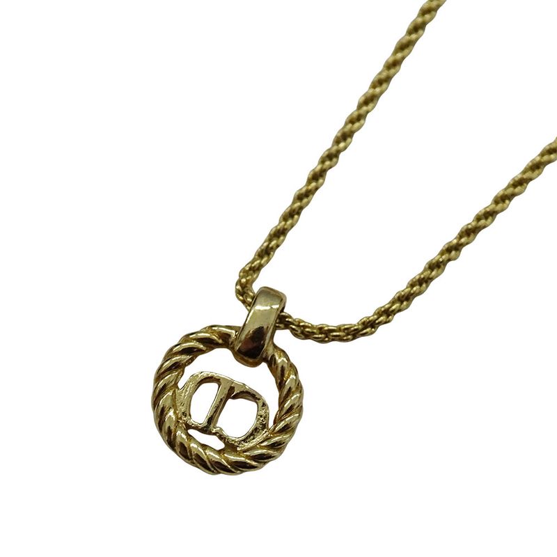 Dior Necklace Logo Gold