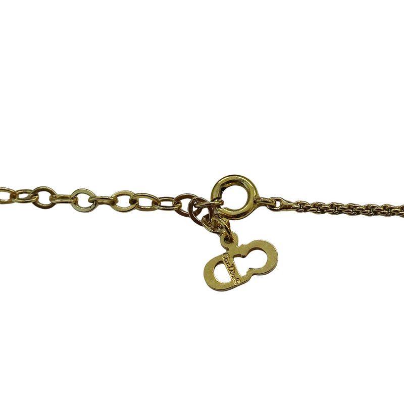 Dior Necklace Logo Gold