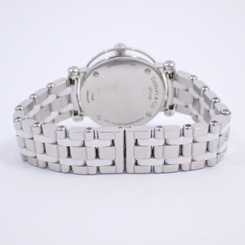 Tiffany & Co. Atlas Quartz Watch White Ceramic SS Dial