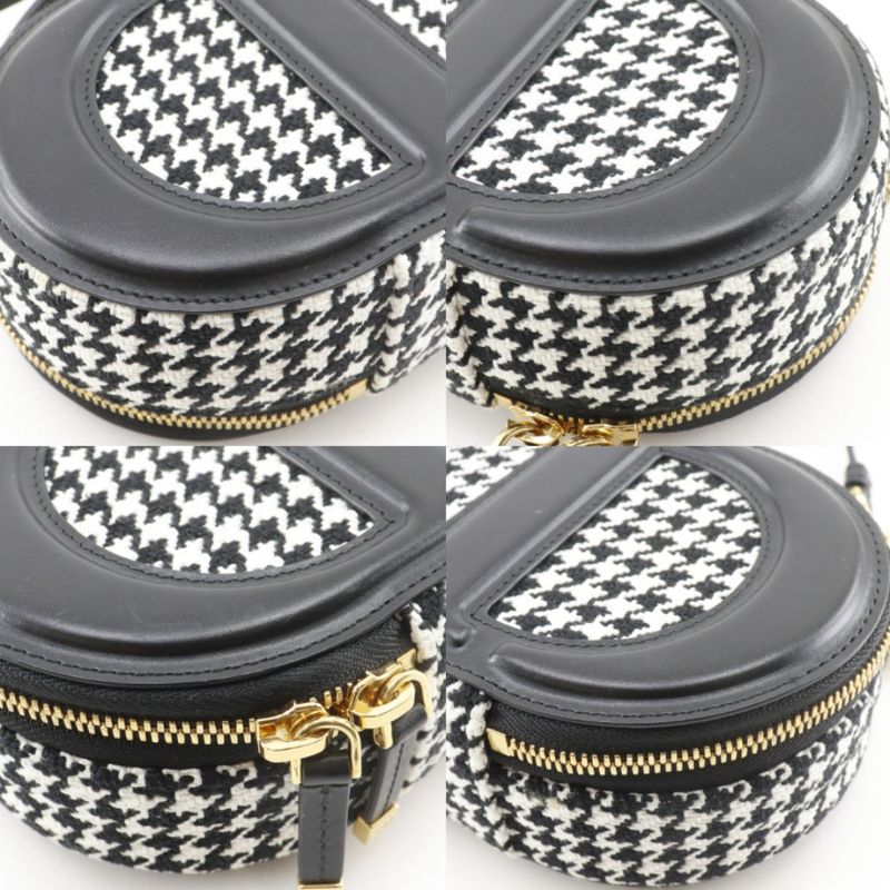 Dior Camera Bag CD Signature Houndstooth Canvas Leather