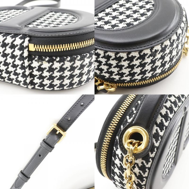 Dior Camera Bag CD Signature Houndstooth Canvas Leather