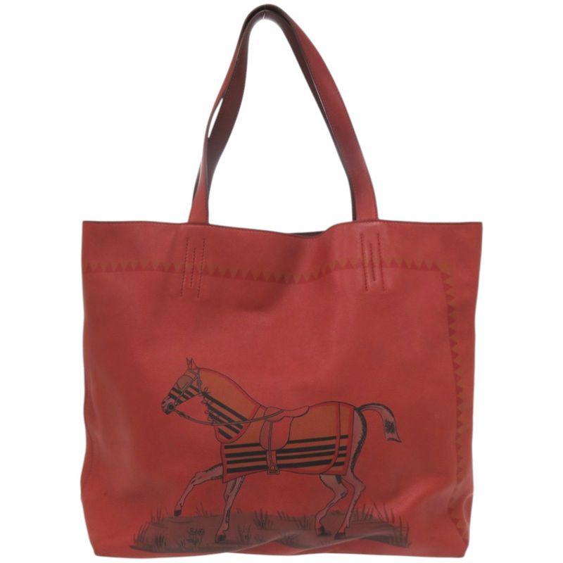 Hermes Double Sens 45 Reversible Bicolor Leather Veau Sikkim Red