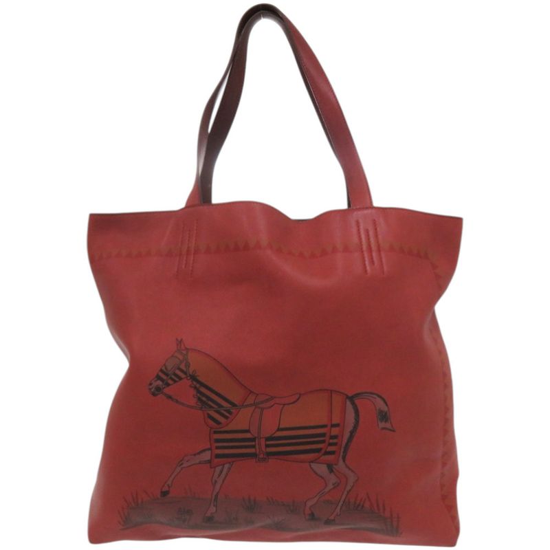 Hermes Double Sens 45 Reversible Bicolor Leather Veau Sikkim Red