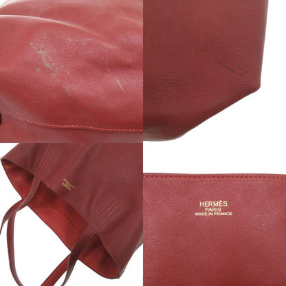 Hermes Double Sens 45 Reversible Bicolor Leather Veau Sikkim Red