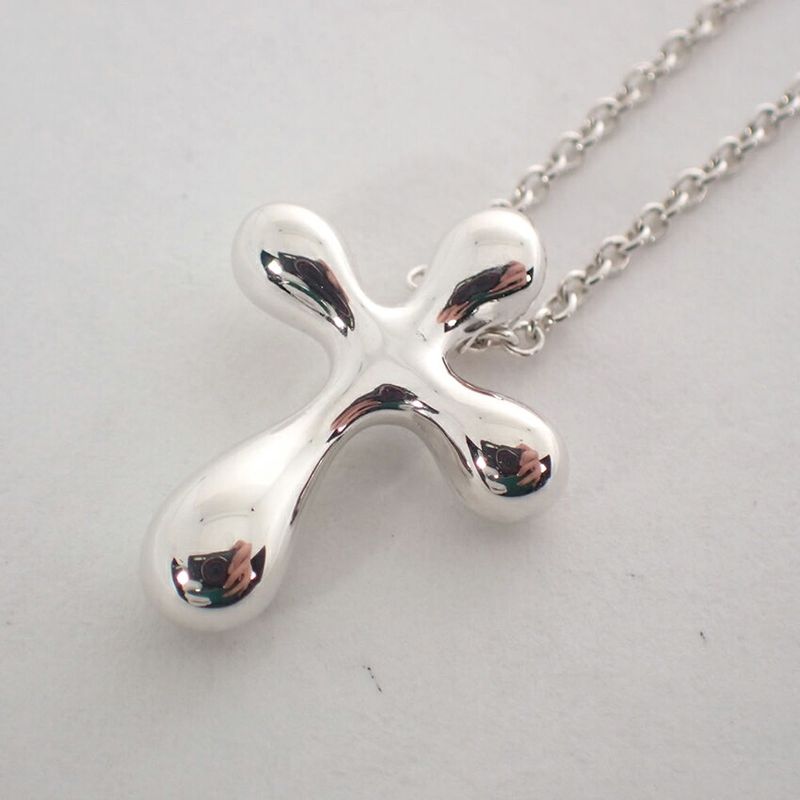 Tiffany & Co. 925 Small Cross Pendant Necklace
