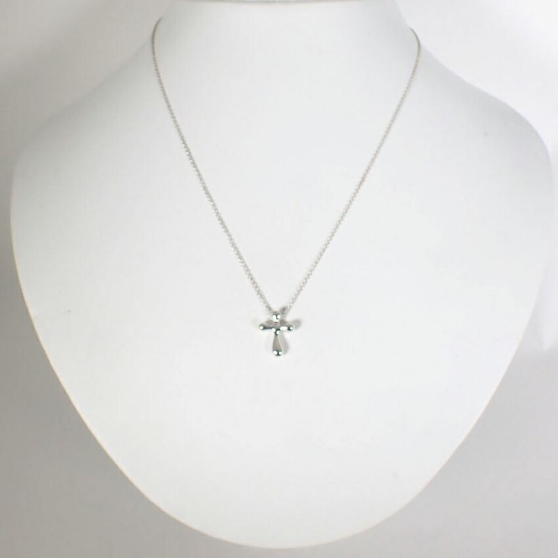 Tiffany & Co. 925 Small Cross Pendant Necklace