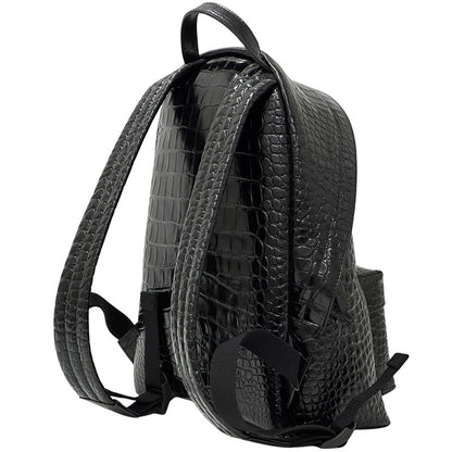 Balenciaga Backpack Embossed Leather Black