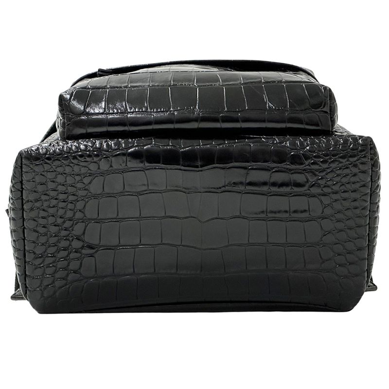 Balenciaga Backpack Embossed Leather Black