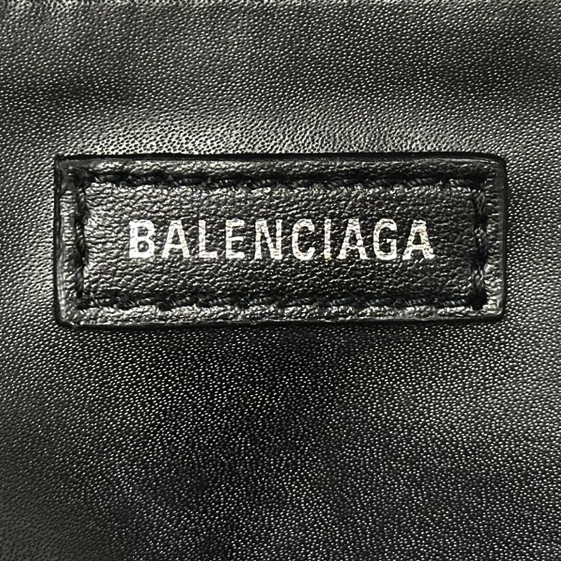 Balenciaga Backpack Embossed Leather Black