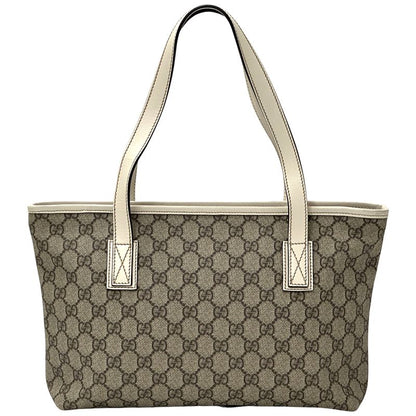 Gucci GG Supreme Tote Brown White Mini