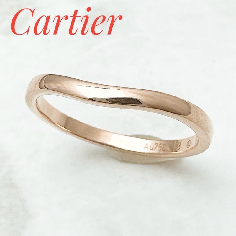 Cartier Ballerina Wedding Pink Gold Ring 58