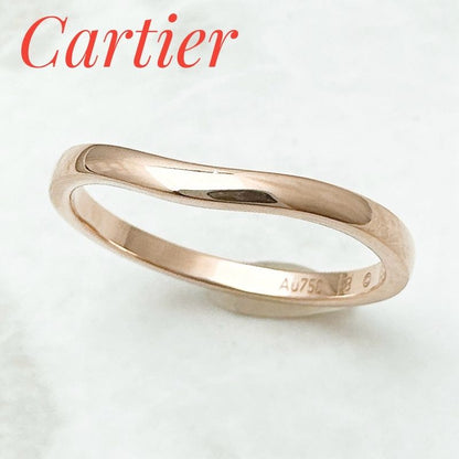 Cartier Ballerina Wedding Pink Gold Ring 58