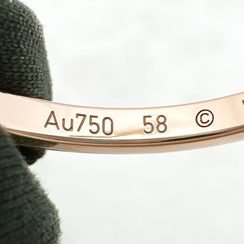 Cartier Ballerina Wedding Pink Gold Ring 58