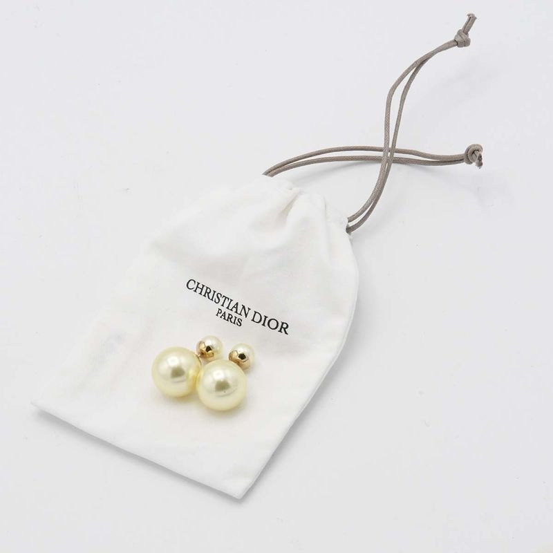 Dior Earrings Faux Pearl