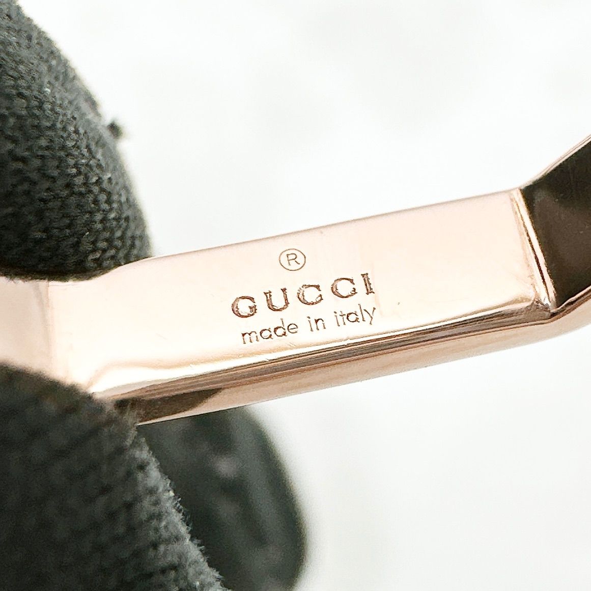 Gucci Octagonal Pink Gold Ring