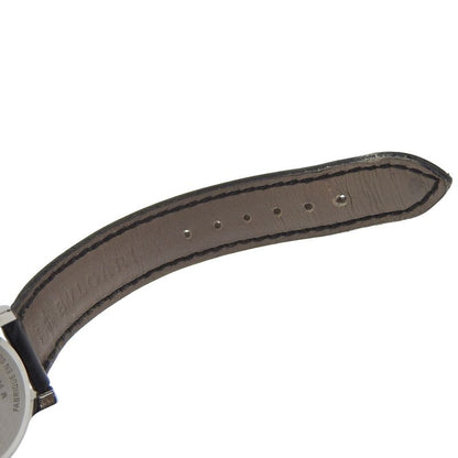 Bvlgari Solo Tempo Stainless Steel Leather Quartz Analog Display Watch