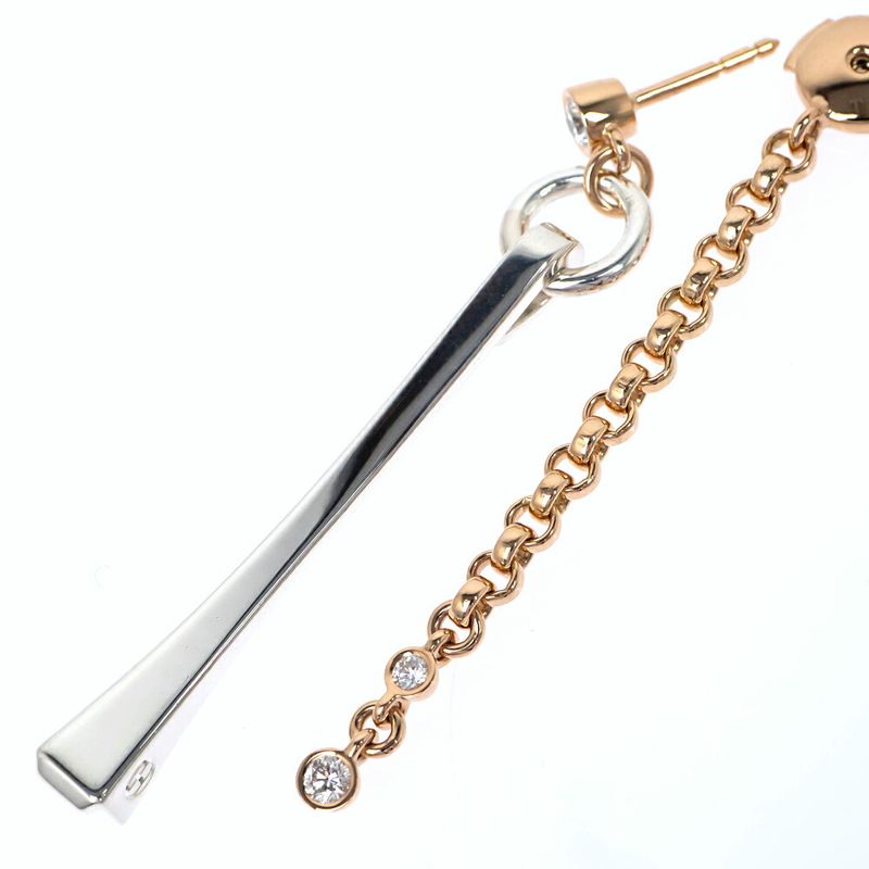 Hermes Single Earrings Mix-and-h Clou de Forge Diamond
