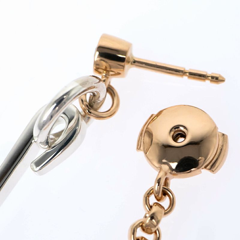Hermes Single Earrings Mix-and-h Clou de Forge Diamond