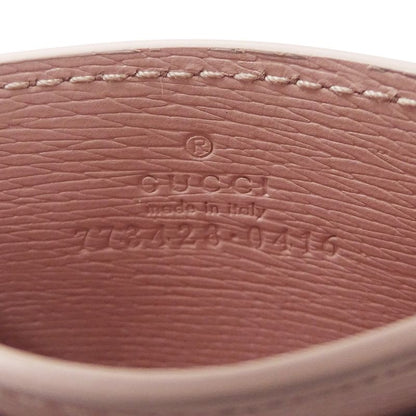 Gucci Card Case Leather Pink Fixed Era Logo