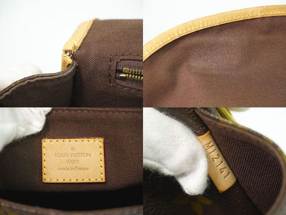 Louis Vuitton LV Menilmontan MM Monogram Shoulder Bag Pochette Brown