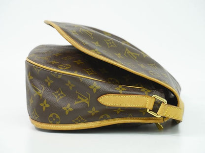 Louis Vuitton LV Menilmontan MM Monogram Shoulder Bag Pochette Brown