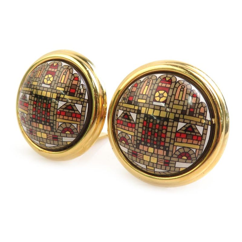 Hermes Earrings Gold