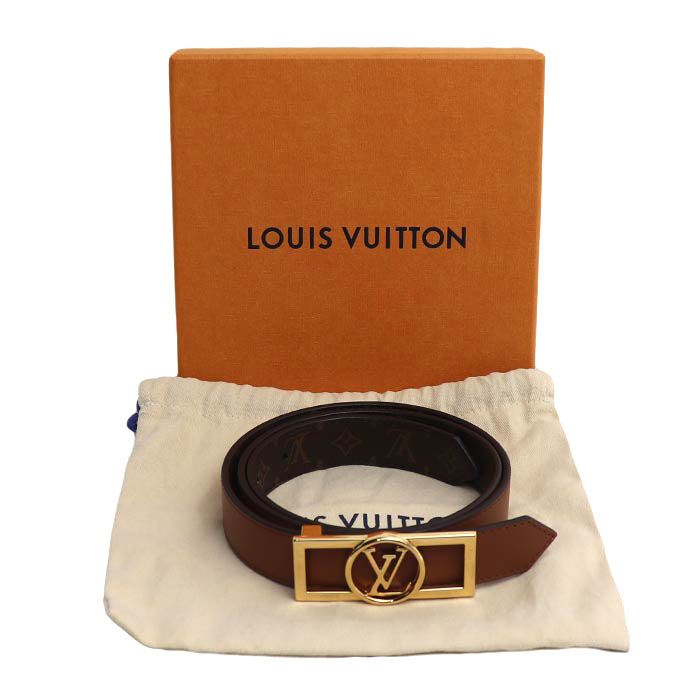 Louis Vuitton Dauphine Reversible Belt Monogram Brown