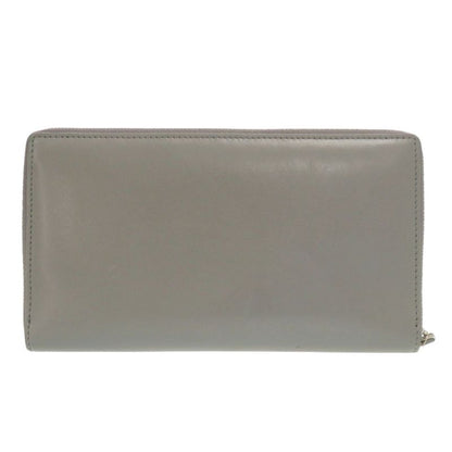 Balenciaga Essential Continental Wallet Leather Gray
