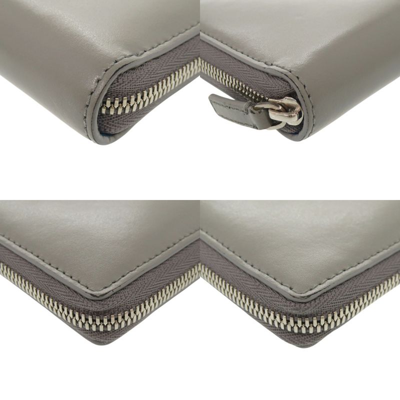 Balenciaga Essential Continental Wallet Leather Gray