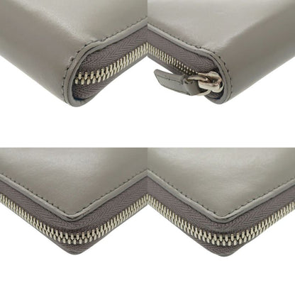 Balenciaga Essential Continental Wallet Leather Gray