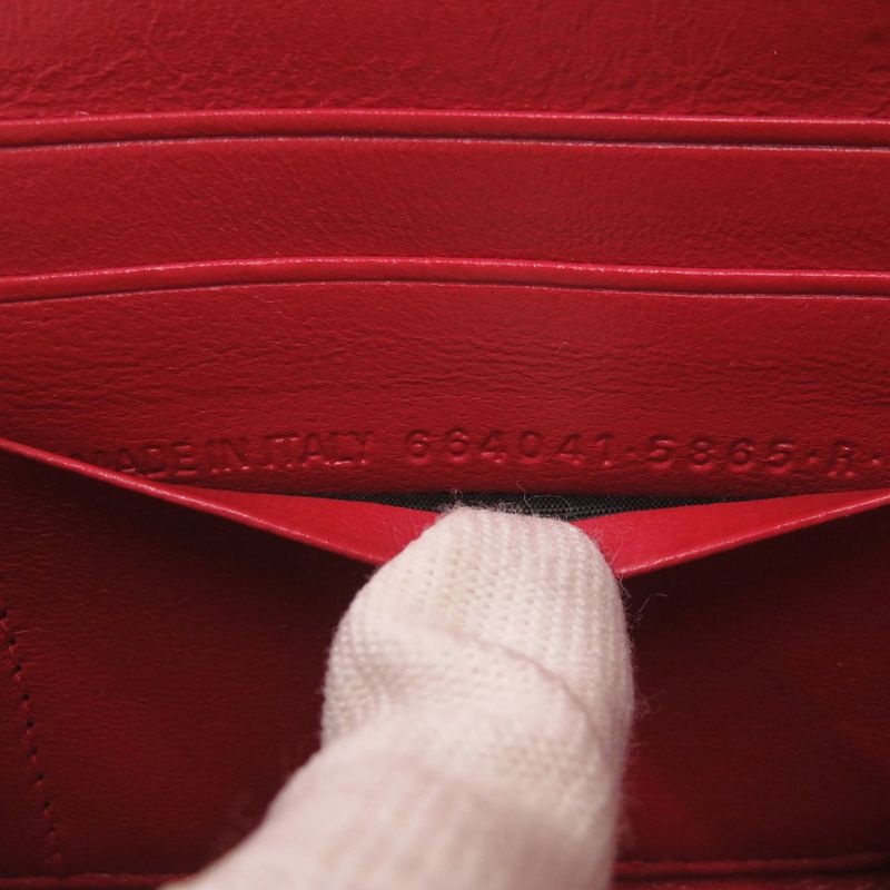 Balenciaga Essential Continental Wallet Leather Pink