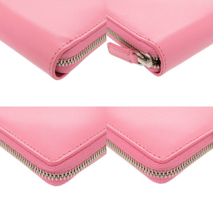 Balenciaga Essential Continental Wallet Leather Pink