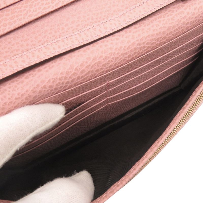 Gucci Swing Leather Pink Shoulder Wallet