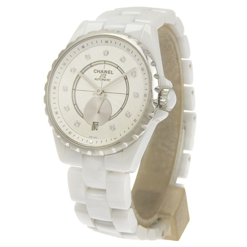 Chanel Diamond White Ceramic Watch