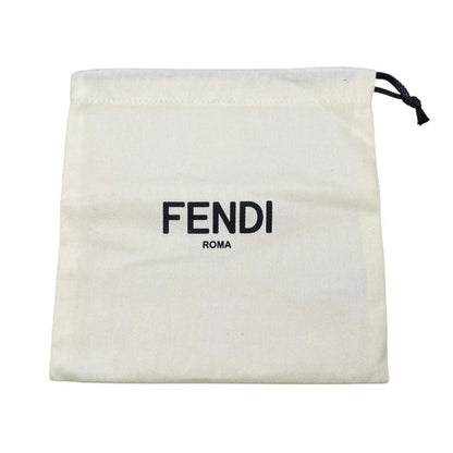 Fendi Passport Case Calf Leather Logo Red