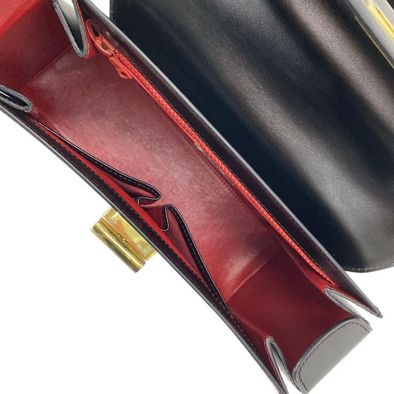 Celine Handbag Black Leather