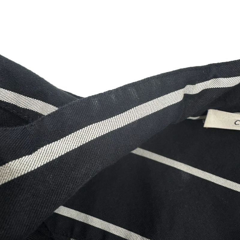 Celine by Phoebe Philo Belted Stripe Oversize Dress 2 Black 36