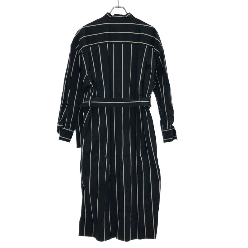Celine by Phoebe Philo Belted Stripe Oversize Dress 2 Black 36