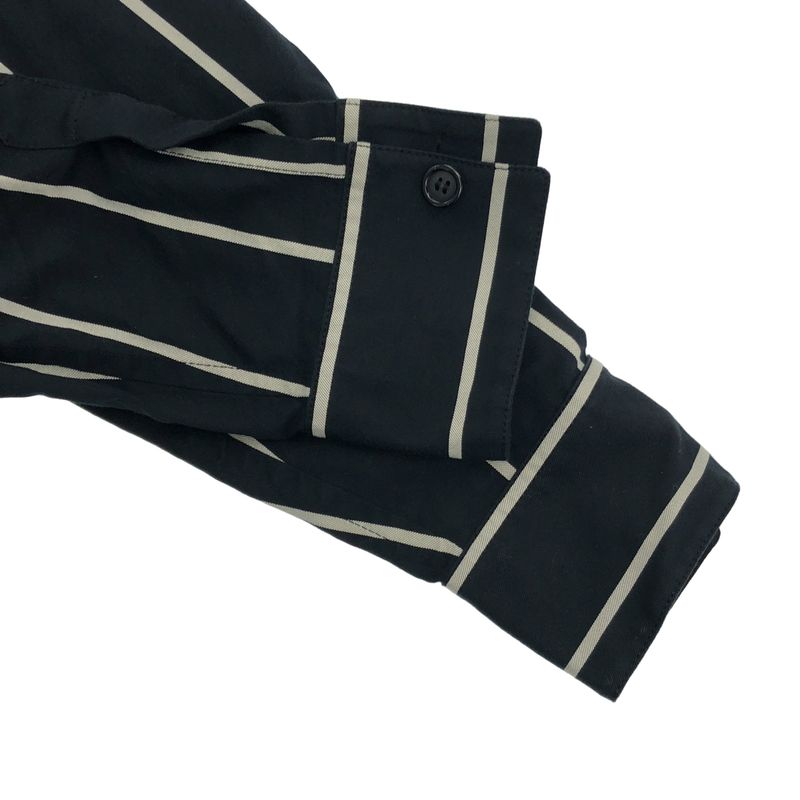 Celine by Phoebe Philo Belted Stripe Oversize Dress 2 Black 36