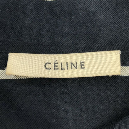 Celine by Phoebe Philo Belted Stripe Oversize Dress 2 Black 36