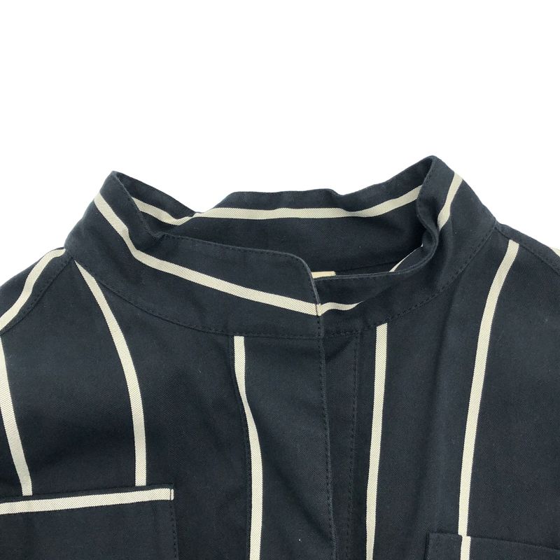 Celine by Phoebe Philo Belted Stripe Oversize Dress 2 Black 36