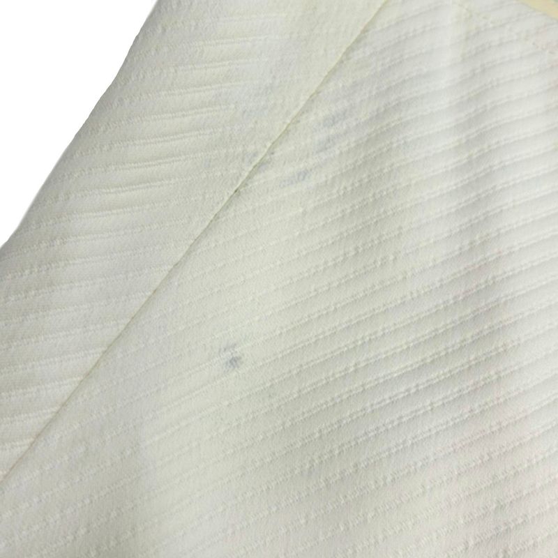 Celine by Phoebe Philo Striped Stitch Rayon Wrap Skirt 2 Ivory 36