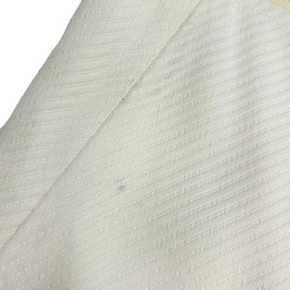 Celine by Phoebe Philo Striped Stitch Rayon Wrap Skirt 2 Ivory 36