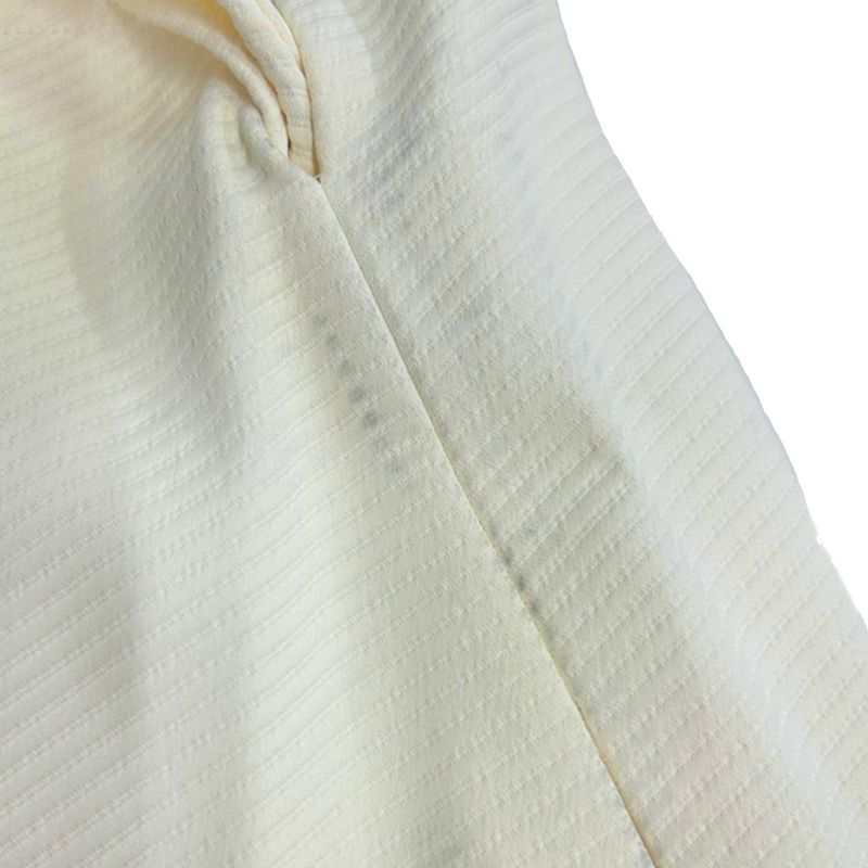 Celine by Phoebe Philo Striped Stitch Rayon Wrap Skirt 2 Ivory 36