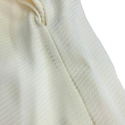 Celine by Phoebe Philo Striped Stitch Rayon Wrap Skirt 2 Ivory 36