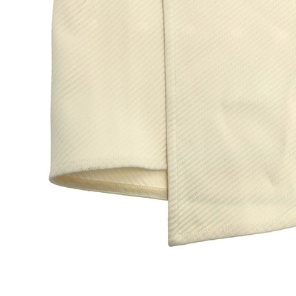 Celine by Phoebe Philo Striped Stitch Rayon Wrap Skirt 2 Ivory 36